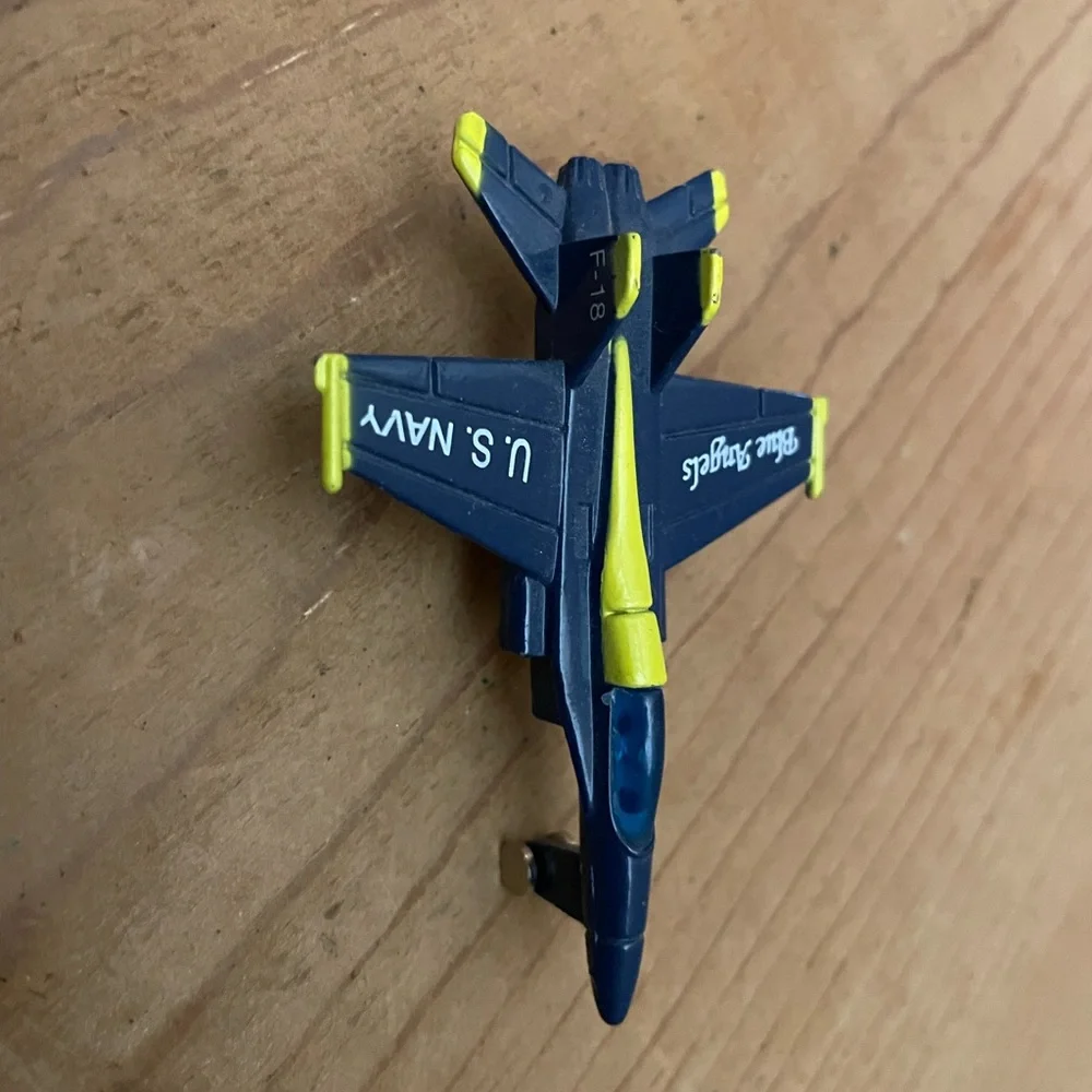 Vintage 1990s Blue Angels Diecast Jet Airplane US Air Force 2-3/4